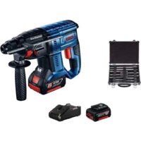 Bosch GBH 180-LI Professional 0615990M33 (с 2-мя АКБ 4 Ач, кейс, оснастка)