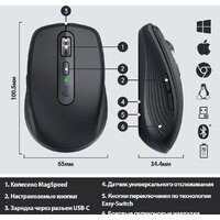 Logitech MX Anywhere 3 (графитовый) Image #7