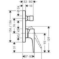 Hansgrohe Metropol 32545700 (белый матовый) Image #5