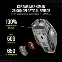 Corsair M65 RGB Ultra Wireless (белый) Image #4