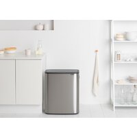 Brabantia Bo Touch Bin 2x30 л (стальной матовый с защитой) Image #4