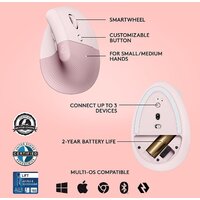 Logitech Lift (розовый) Image #6