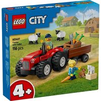 LEGO City 60461 Красный фермерский трактор с прицепом и овцами