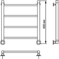 Luxon J 80x50 (нижнее подключение) Image #2