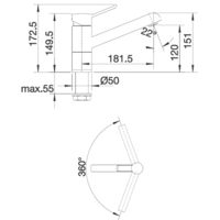 Blanco Zenos Silgranit (хром/антрацит) [517805] Image #2
