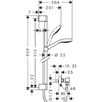 Hansgrohe Croma Select S Vario Combi 27014400 Image #13