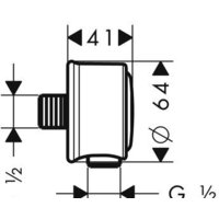 Axor Montreux Fixfit 16884820 (никель матовый) Image #2