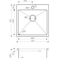 Omoikiri Akisame 51-IN 4973438 (нержавеющая сталь) Image #2